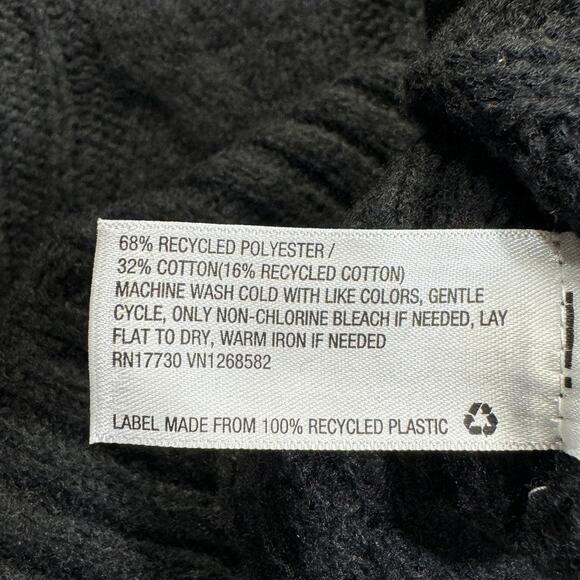 Wild Fable Womens Pullover Knit Sweater Size Medium Black Distressed V Neck New‎ - Picture 9 of 11